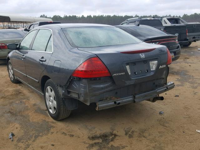 1HGCM56426A130701 - 2006 HONDA ACCORD LX GRAY photo 3