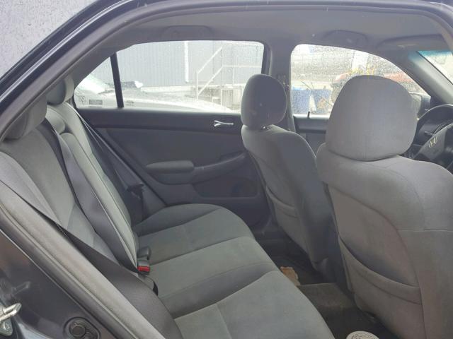 1HGCM56426A130701 - 2006 HONDA ACCORD LX GRAY photo 6