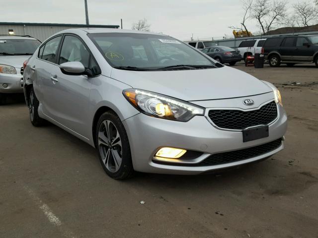 KNAFX4A85F5286695 - 2015 KIA FORTE EX SILVER photo 1