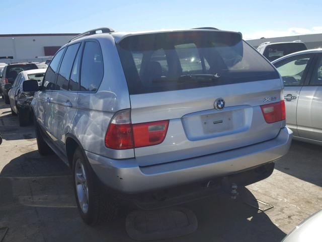 5UXFA53592LH80157 - 2002 BMW X5 3.0I SILVER photo 3