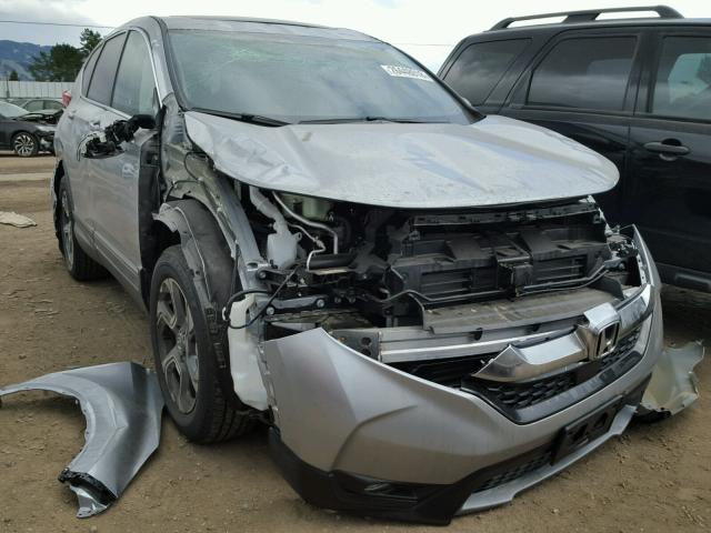 2HKRW2H57HH670497 - 2017 HONDA CR-V EX SILVER photo 1