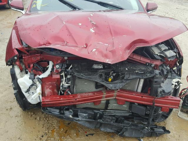 3LN6L2GK9ER810735 - 2014 LINCOLN MKZ RED photo 9