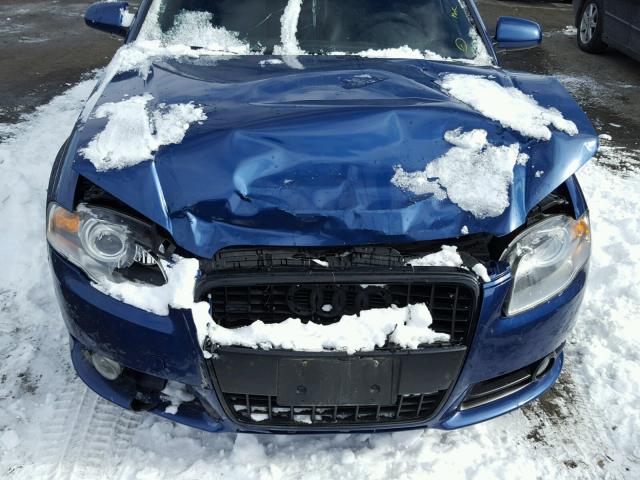 WAUEF78E48A165775 - 2008 AUDI A4 S-LINE BLUE photo 9