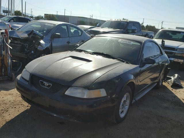 1FAFP4048YF170802 - 2000 FORD MUSTANG BLACK photo 2