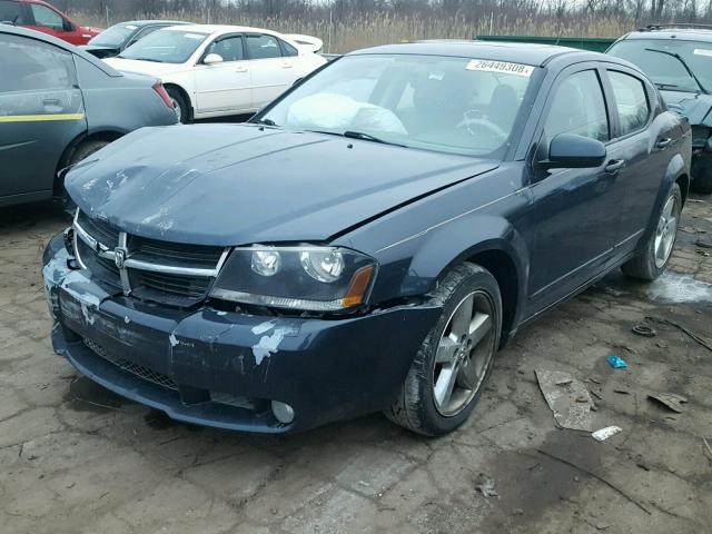 1B3LC76M88N108356 - 2008 DODGE AVENGER R/ BLUE photo 2