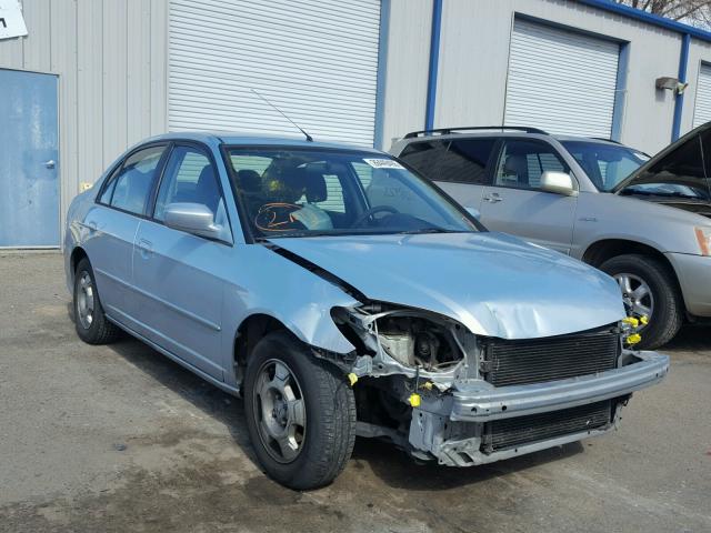 JHMES95635S010372 - 2005 HONDA CIVIC HYBR BLUE photo 1