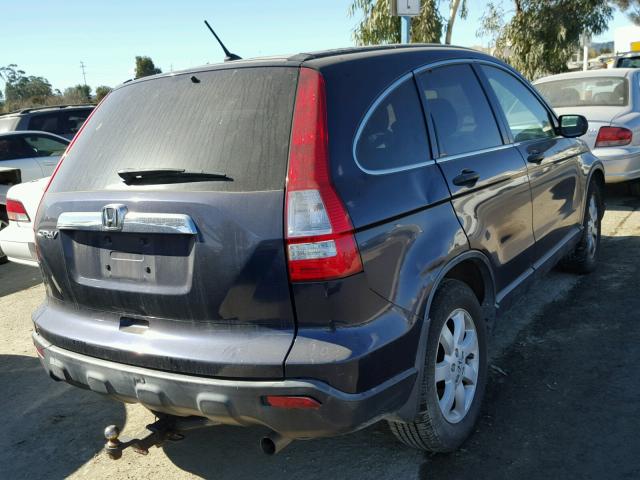 JHLRE48597C000137 - 2007 HONDA CR-V EX BLUE photo 4