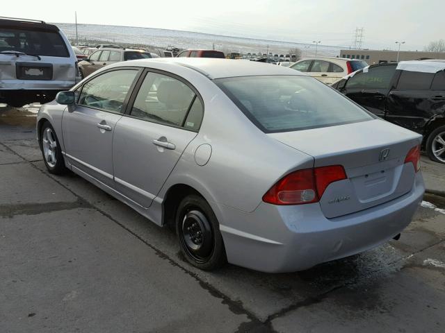 1HGFA165X7L065495 - 2007 HONDA CIVIC LX SILVER photo 3