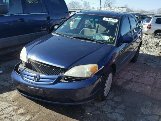 2HGES26793H592922 - 2003 HONDA CIVIC EX 蓝色 照片 2