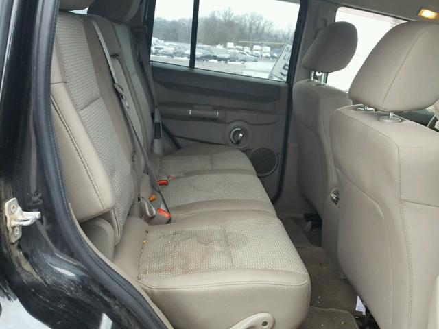 1J8HG48K09C555305 - 2009 JEEP COMMANDER შავი ფოტო 6