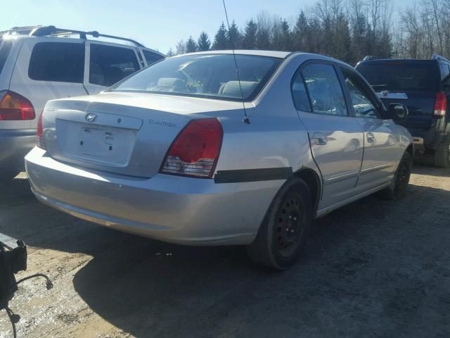 KMHDN46D35U035731 - 2005 HYUNDAI ELANTRA GL SILVER photo 4