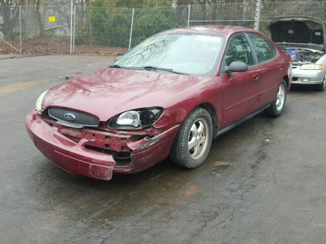 1FAFP53U94A183342 - 2004 FORD TAURUS SE BURGUNDY photo 2