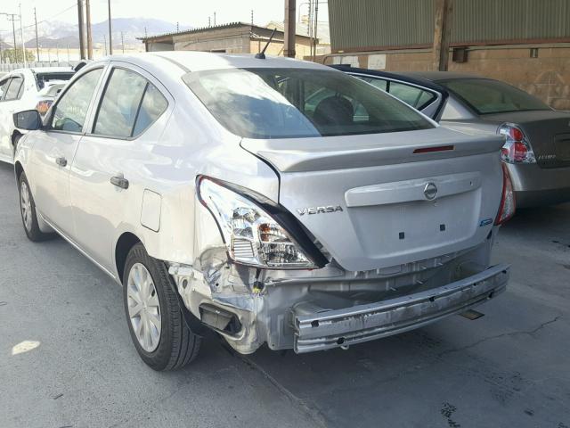 3N1CN7AP4GL831889 - 2016 NISSAN VERSA S SILVER photo 3