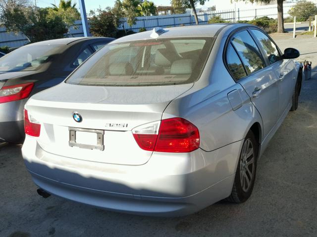 WBAVB13596KX66574 - 2006 BMW 325 I SILVER photo 4