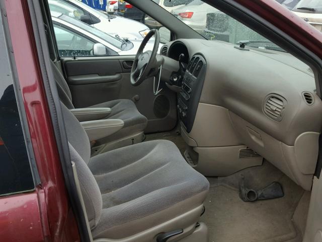 1D4GP24323B118525 - 2003 DODGE GRAND CARA MAROON photo 5