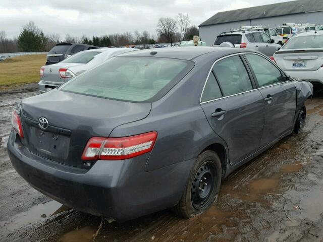 4T4BF3EK7AR062669 - 2010 TOYOTA CAMRY BASE GRAY photo 4