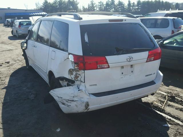 5TDZA23C94S047701 - 2004 TOYOTA SIENNA CE WHITE photo 3