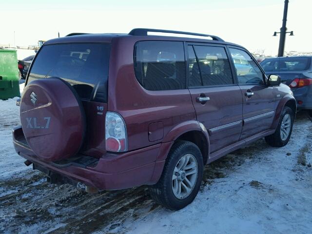 JS3TX92V864107208 - 2006 SUZUKI XL7 BURGUNDY photo 4