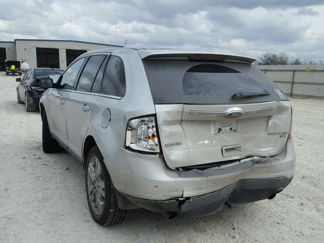 2FMDK4KC4BBB52130 - 2011 FORD EDGE LIMIT SILVER photo 3