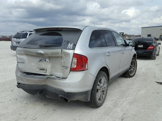 2FMDK4KC4BBB52130 - 2011 FORD EDGE LIMIT SILVER photo 4