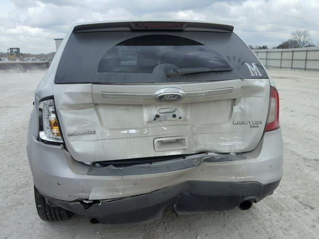 2FMDK4KC4BBB52130 - 2011 FORD EDGE LIMIT SILVER photo 9