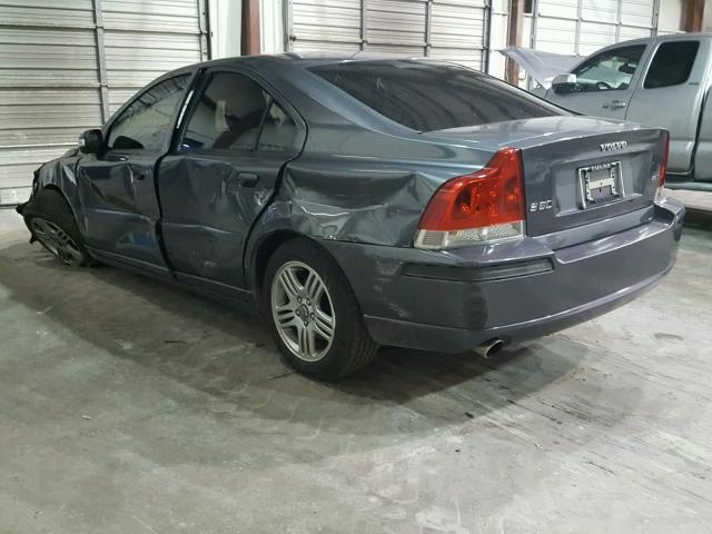 YV1RS592682696683 - 2008 VOLVO S60 2.5T GRAY photo 3