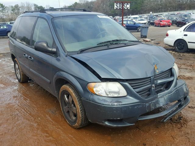 1D4GP45R55B195567 - 2005 DODGE CARAVAN SX BLUE photo 1