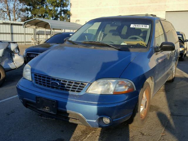 2FMDA51463BA33807 - 2003 FORD WINDSTAR L BLUE photo 2