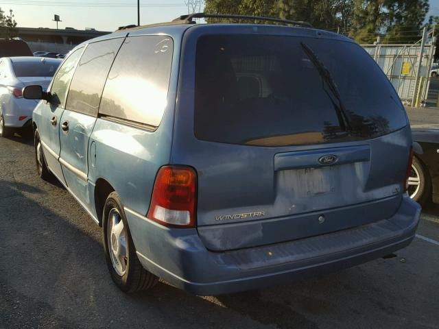 2FMDA51463BA33807 - 2003 FORD WINDSTAR L BLUE photo 3