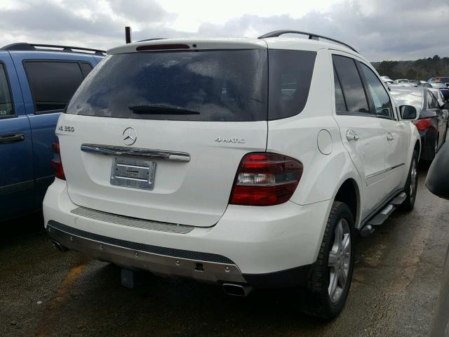 4JGBB86E78A332345 - 2008 MERCEDES-BENZ ML 350 WHITE photo 4