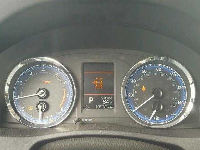 2T1BURHE1HC801832 - 2017 TOYOTA COROLLA L BLACK photo 8