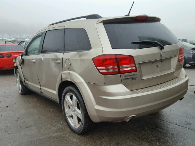 3D4GH57V29T161037 - 2009 DODGE JOURNEY SX GOLD photo 3