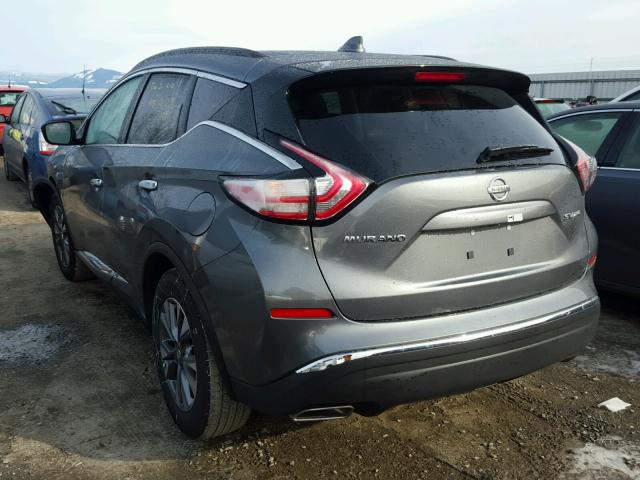 5N1AZ2MH9JN116979 - 2018 NISSAN MURANO S GRAY photo 3