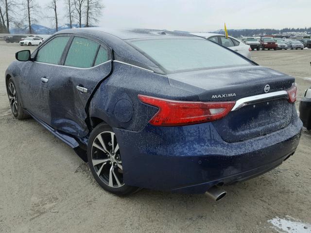 1N4AA6AP5JC376084 - 2018 NISSAN MAXIMA 3.5 BLUE photo 3