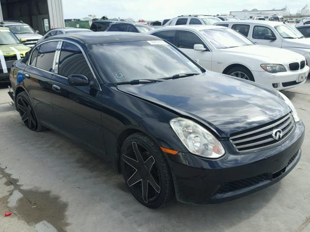 JNKCV51F86M611599 - 2006 INFINITI G35 BLACK photo 1