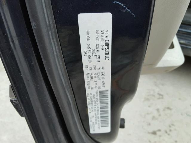 2D8HN54PX8R731868 - 2008 DODGE GRAND CARA BLUE photo 10