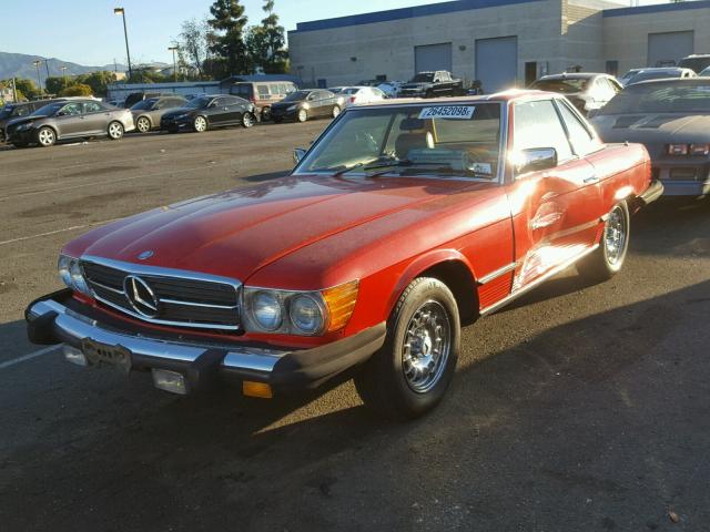 WDB10704412062456 - 1980 MERCEDES-BENZ SL 450 RED photo 2