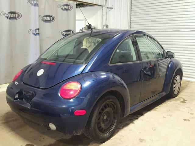 3VWBK31C54M412489 - 2004 VOLKSWAGEN NEW BEETLE BLUE photo 4