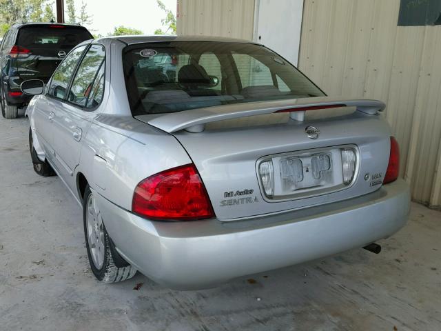 3N1CB51D26L500097 - 2006 NISSAN SENTRA 1.8 SILVER photo 3