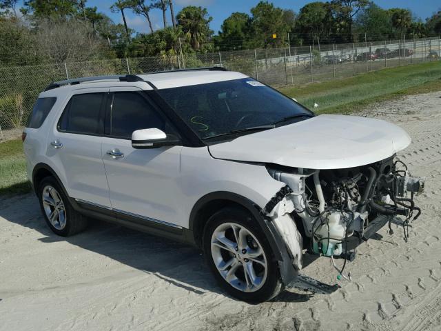 1FM5K7F89DGC89832 - 2013 FORD EXPLORER L WHITE photo 1