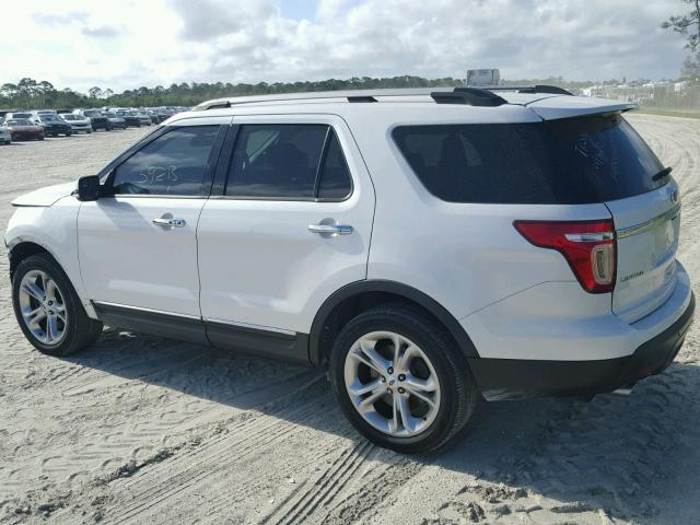 1FM5K7F89DGC89832 - 2013 FORD EXPLORER L WHITE photo 3