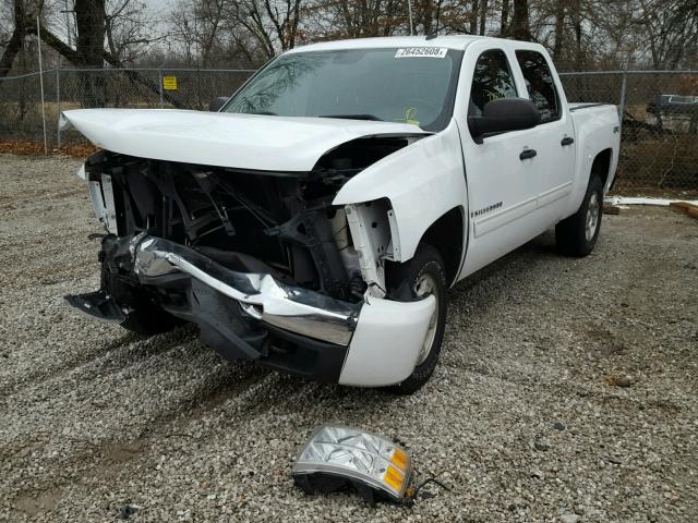 3GCEK23359G101125 - 2009 CHEVROLET SILVERADO WHITE photo 2