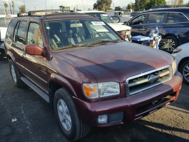 JN8DR07X41W507366 - 2001 NISSAN PATHFINDER BURGUNDY photo 1