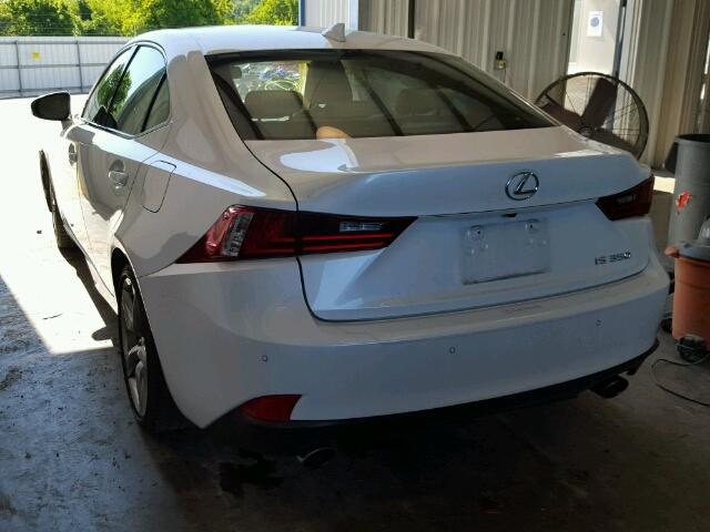 JTHBE1D20E5004926 - 2014 LEXUS IS WHITE photo 3