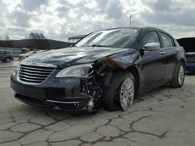 1C3BC2FG9BN568161 - 2011 CHRYSLER 200 LIMITE BLACK photo 2