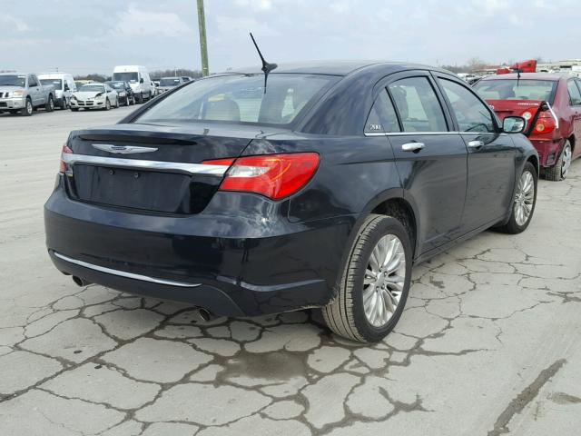 1C3BC2FG9BN568161 - 2011 CHRYSLER 200 LIMITE BLACK photo 4