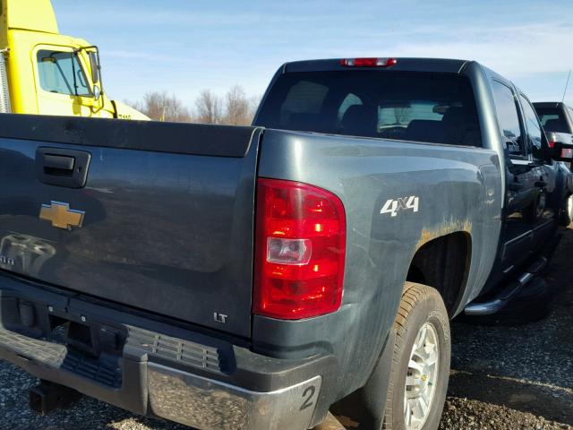 1GCHK53629F154813 - 2009 CHEVROLET SILVERADO BLUE photo 4