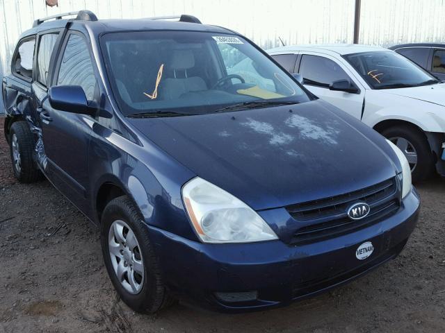 KNDMB233366089517 - 2006 KIA SEDONA EX BLUE photo 1