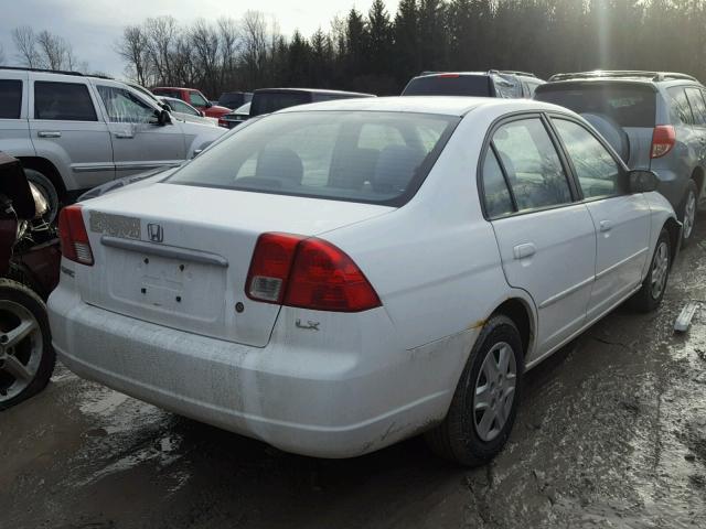 2HGES16523H540458 - 2003 HONDA CIVIC LX WHITE photo 4