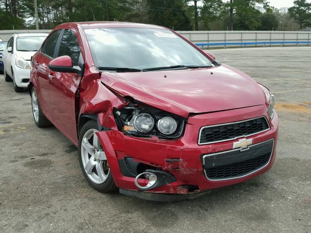 1G1JE5SHXC4126507 - 2012 CHEVROLET SONIC LTZ RED photo 1